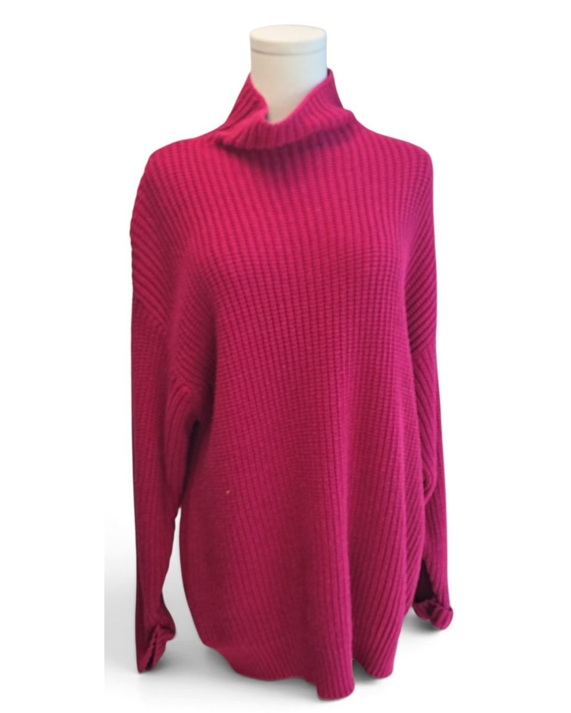 AMERICAN EAGLE Oversized Ribbed Turtleneck Sweater