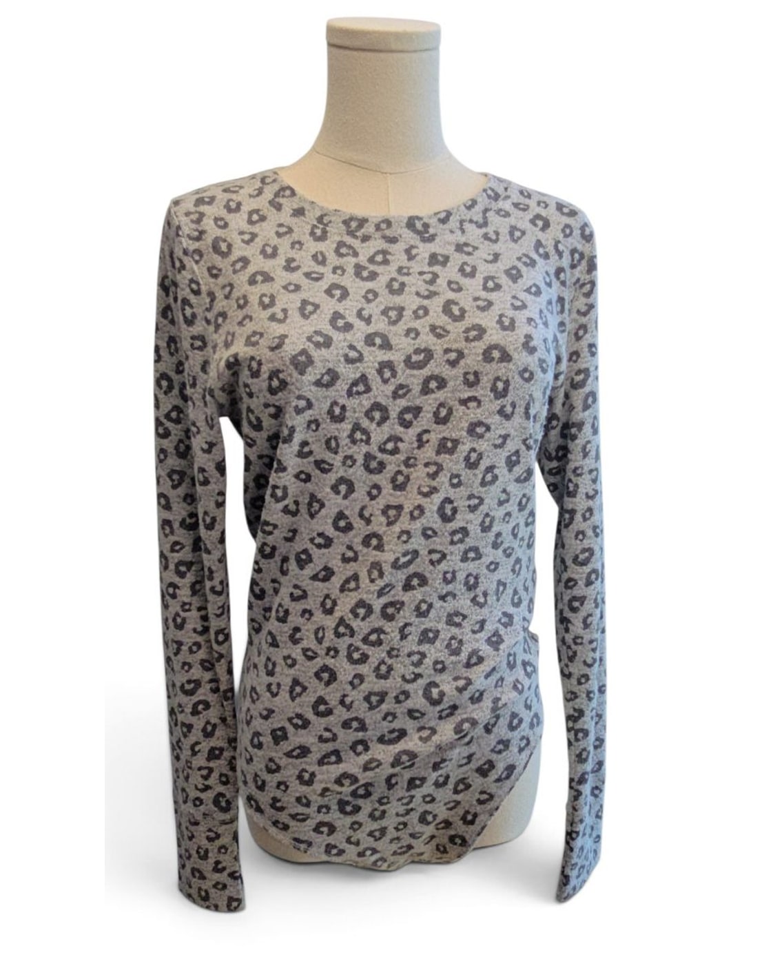 Abercrombie & Fitch Leopard-Print Long-Sleeve Bodysuit
