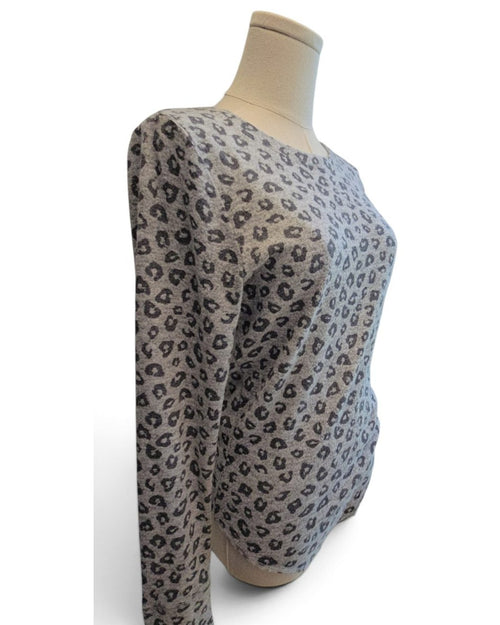Abercrombie & Fitch Leopard-Print Long-Sleeve Bodysuit