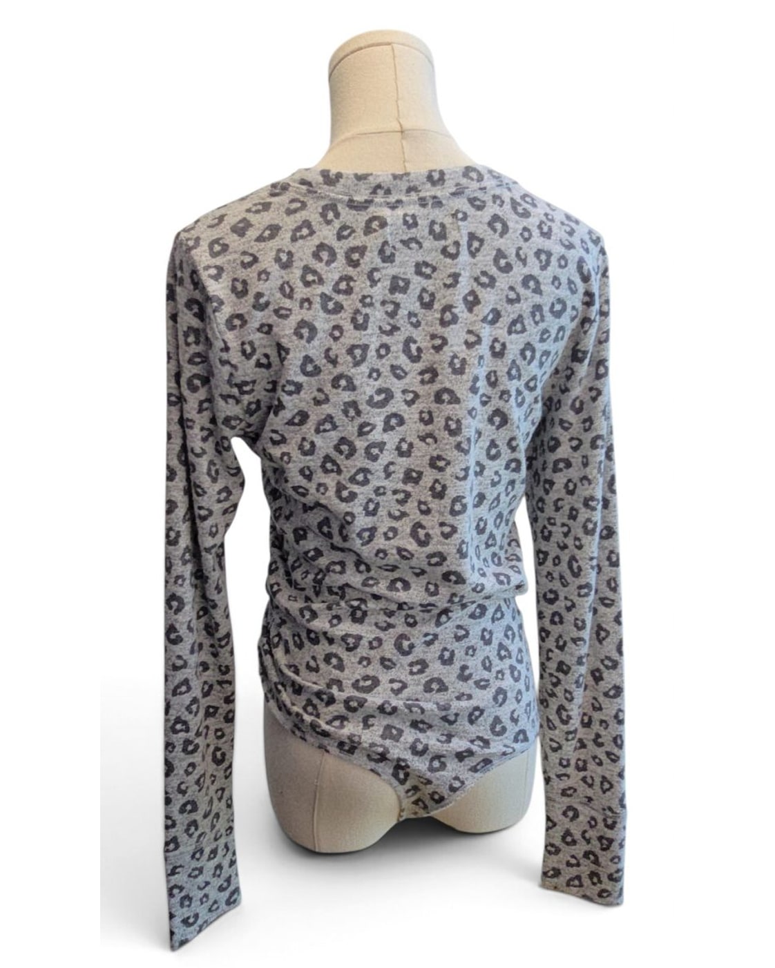 Abercrombie & Fitch Leopard-Print Long-Sleeve Bodysuit