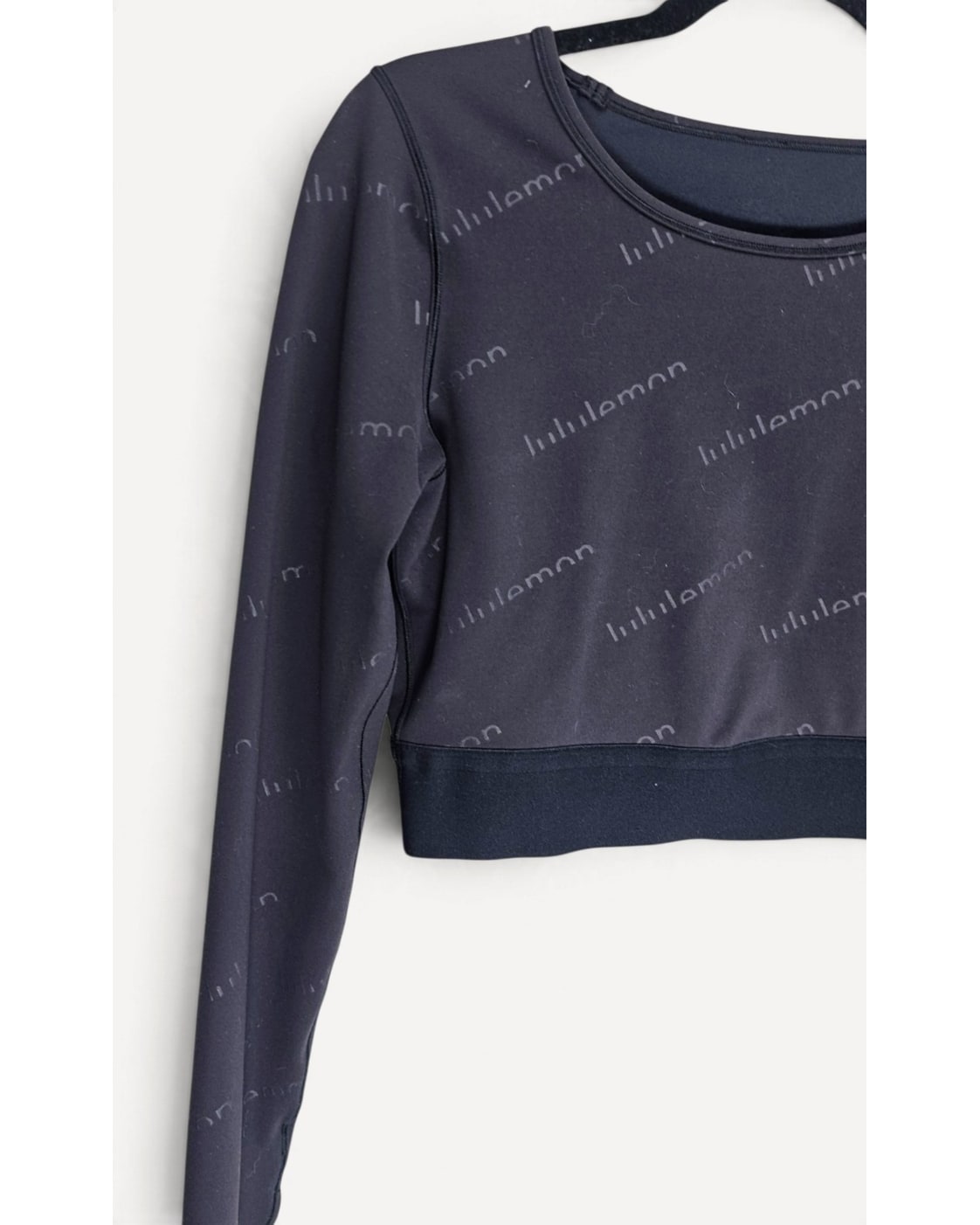 lululemon Tonal Logo Cropped Long-Sleeve Training Top