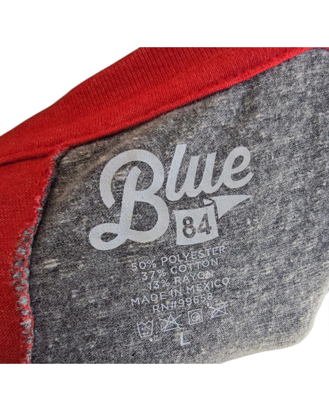 Blue 84 Nebraska Colorblock Tie-Front T-Shirt