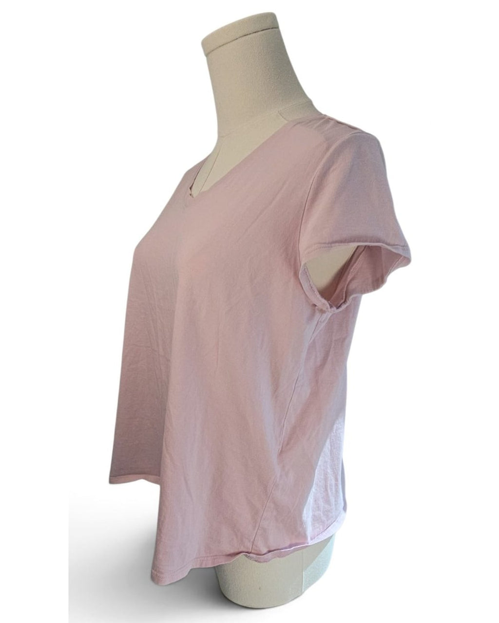 EILEEN FISHER V-Neck Short-Sleeve T-Shirt