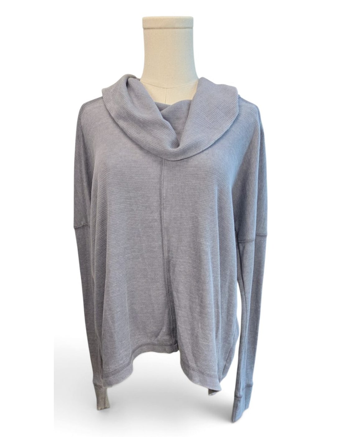 LUCKY BRAND Cowl Neck Thermal Knit Top