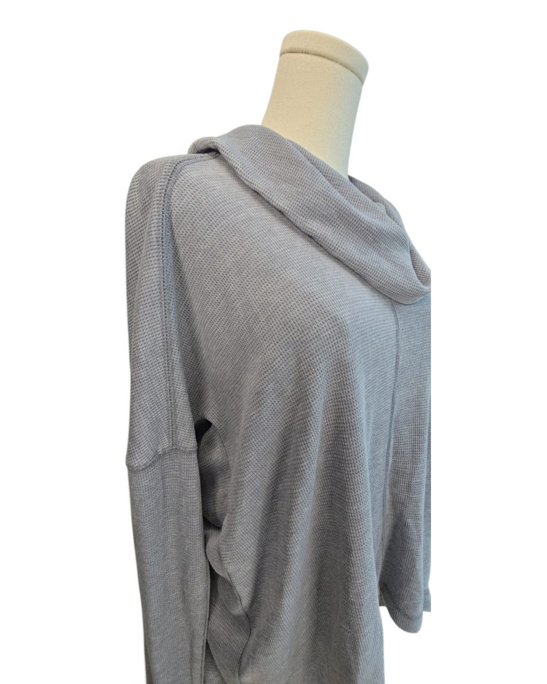 LUCKY BRAND Cowl Neck Thermal Knit Top