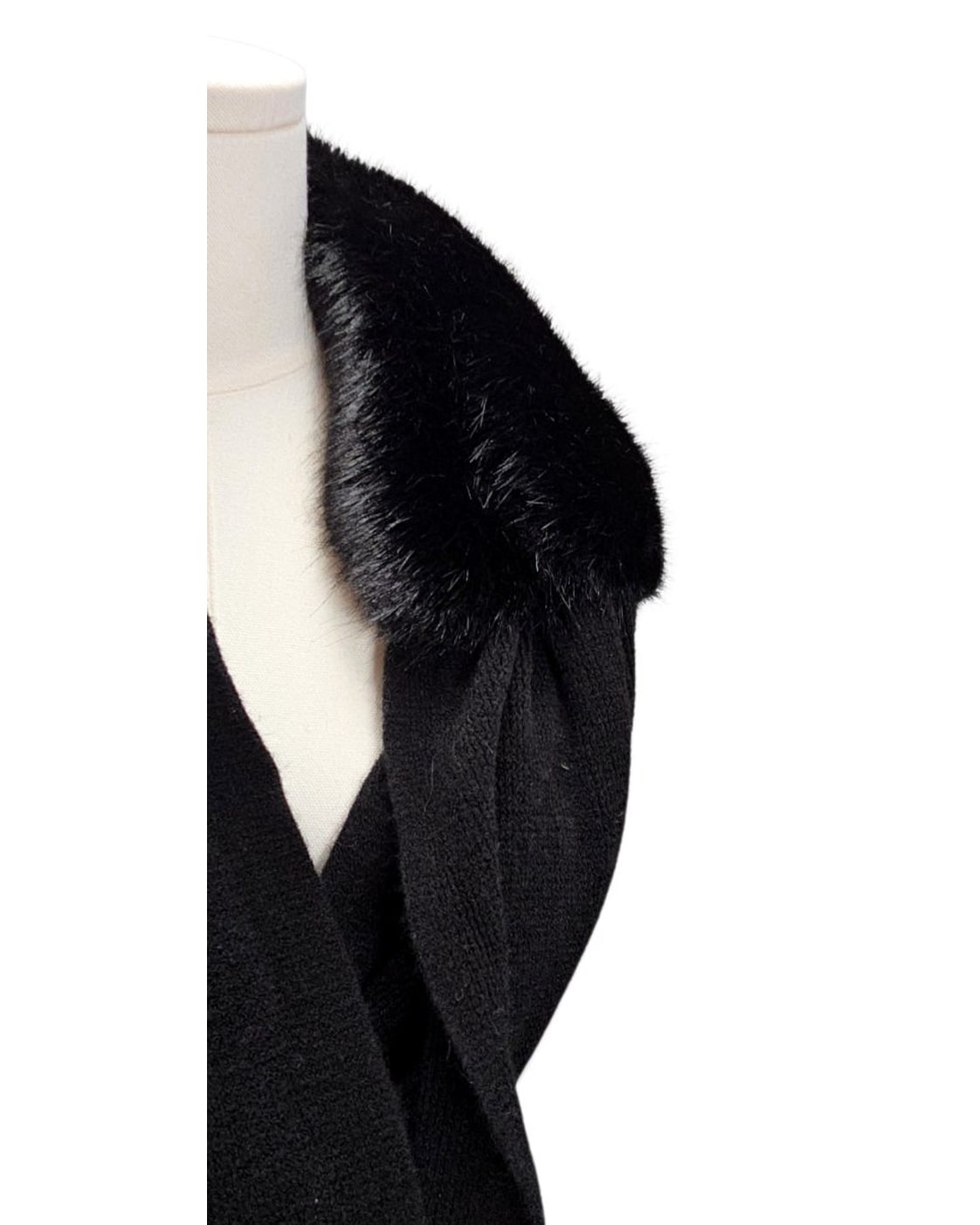 cabi Faux-Fur Trim Infinity Scarf