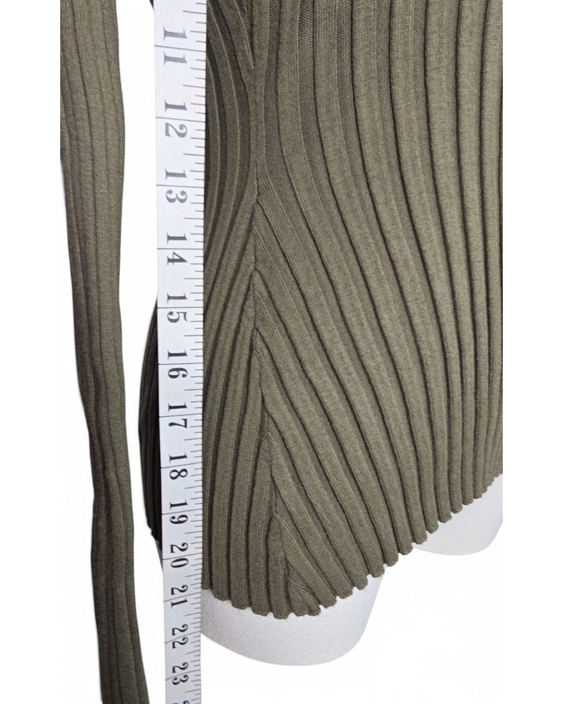 TIBI Sculpted Ribbed Crewneck Sweater