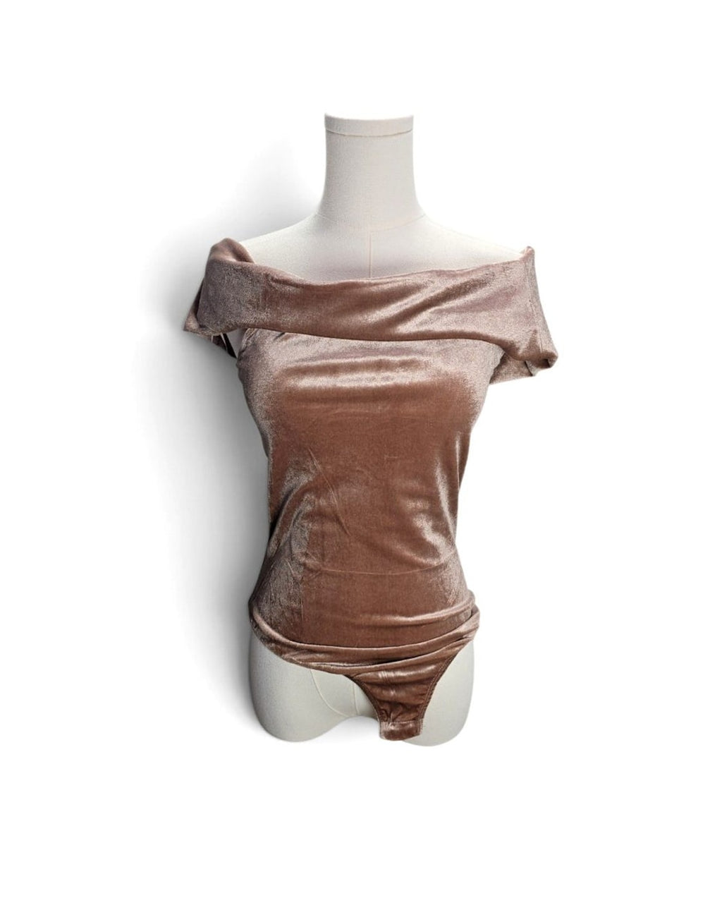 By Together Velvet Off-Shoulder Bodysuit - NWT