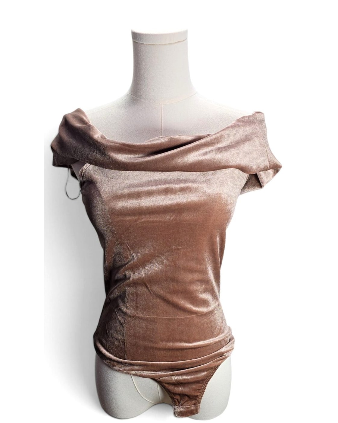 By Together Velvet Off-Shoulder Bodysuit - NWT