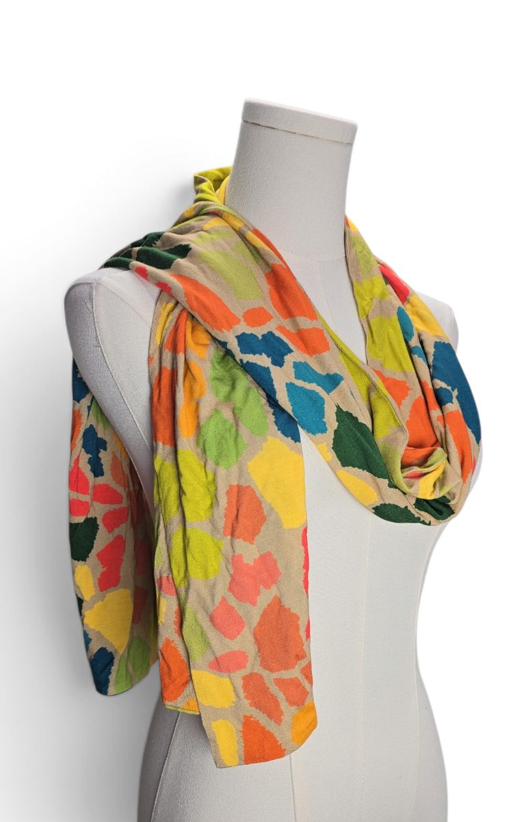 Bold Abstract Print Scarf