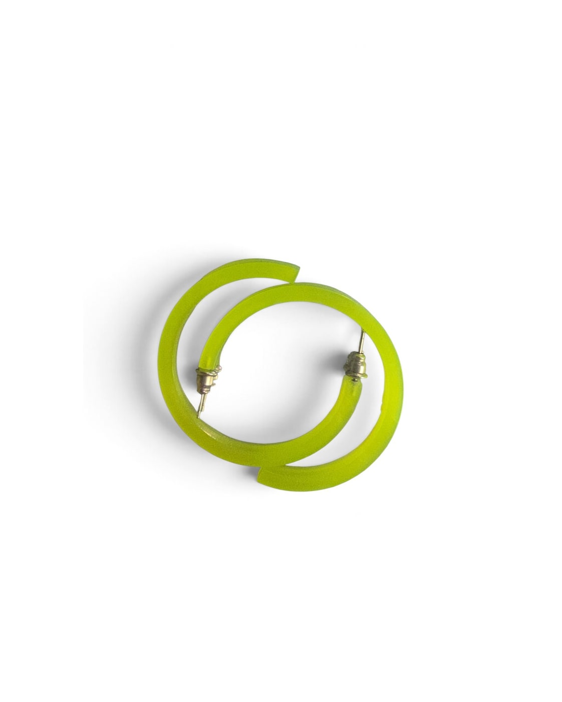 Green THE CURATED PEARL Oversized Hoop Earrings