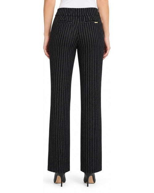 Black ANNE KLEIN Pinstripe Flare Trousers, size L – photo 2