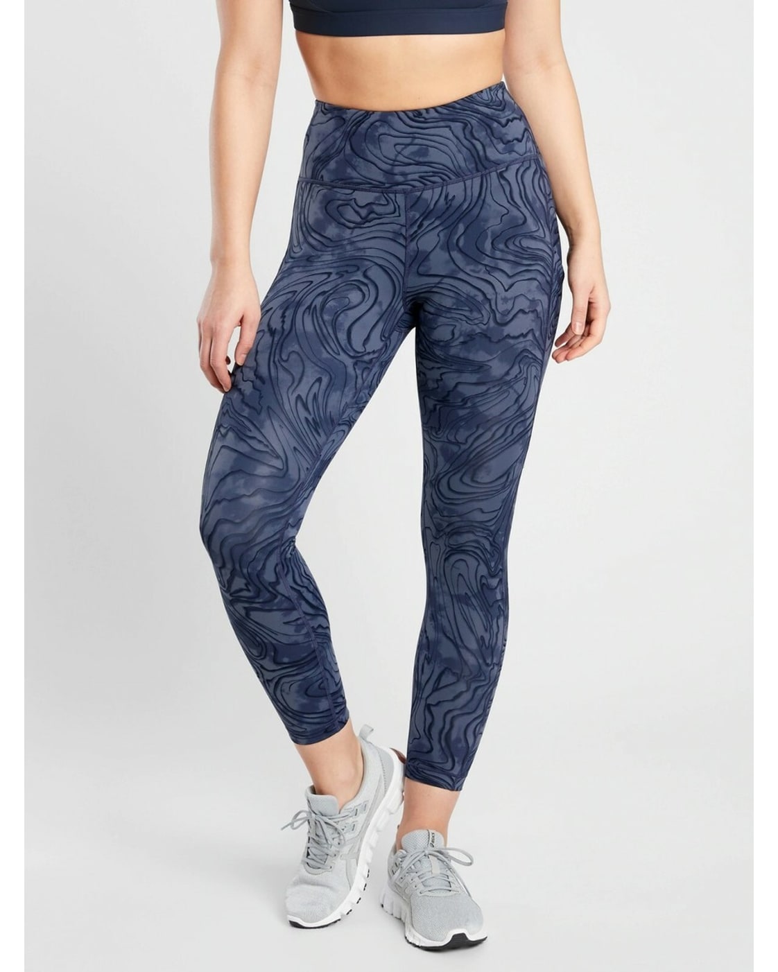 ATHLETA Marble Swirl Cropped Leggings