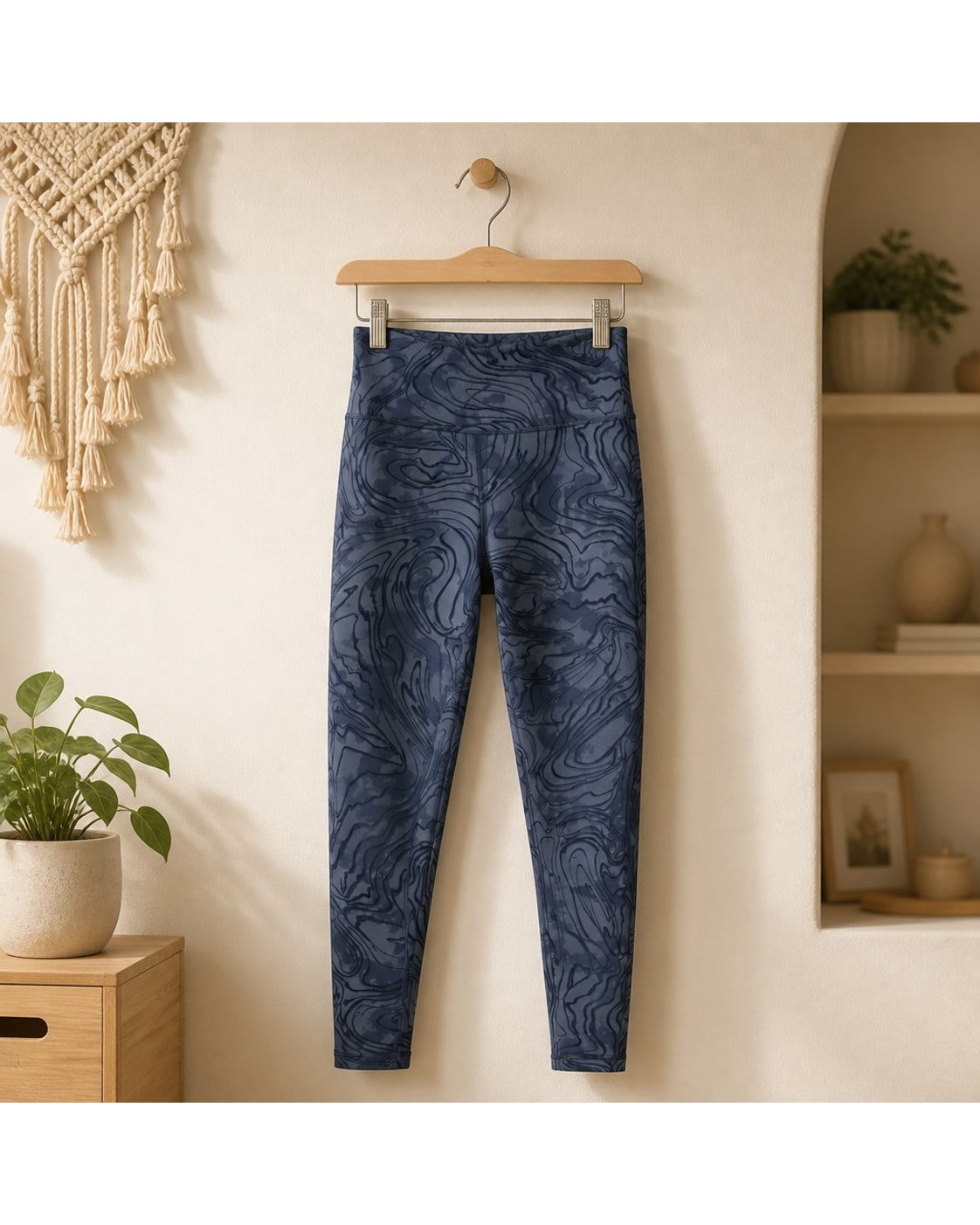 ATHLETA Marble Swirl Cropped Leggings