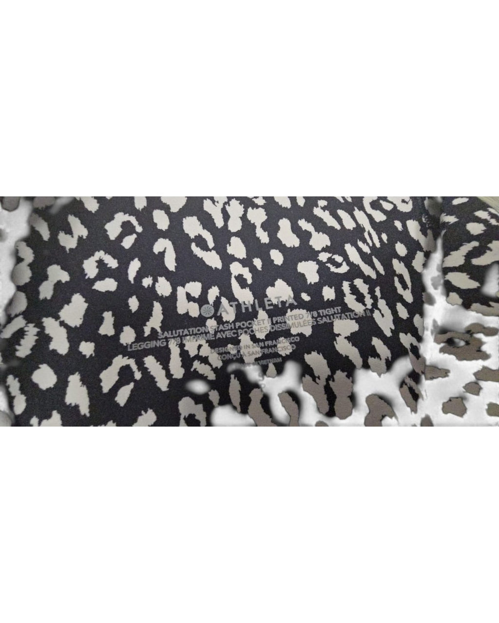 ATHLETA Animal Print Salutation Stash Pocket II 7/8 Leggings