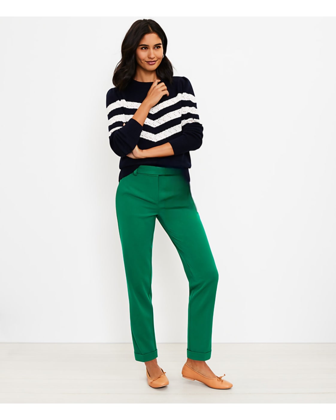 LOFT The Riviera Slim Cropped Trousers