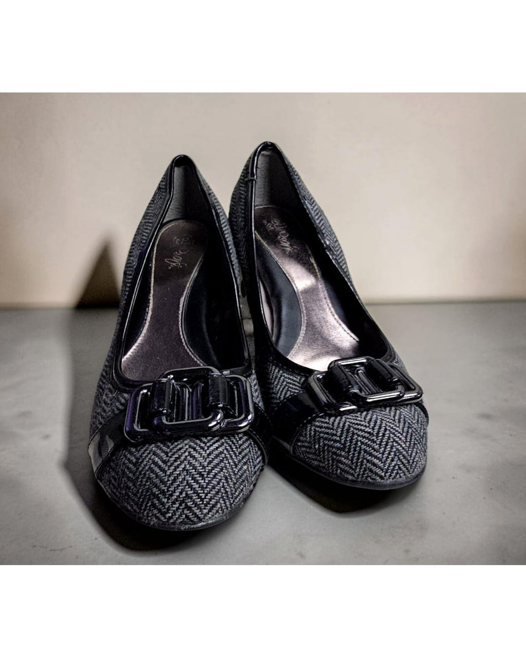 eurosoft by Söfft Herringbone Buckle Pumps