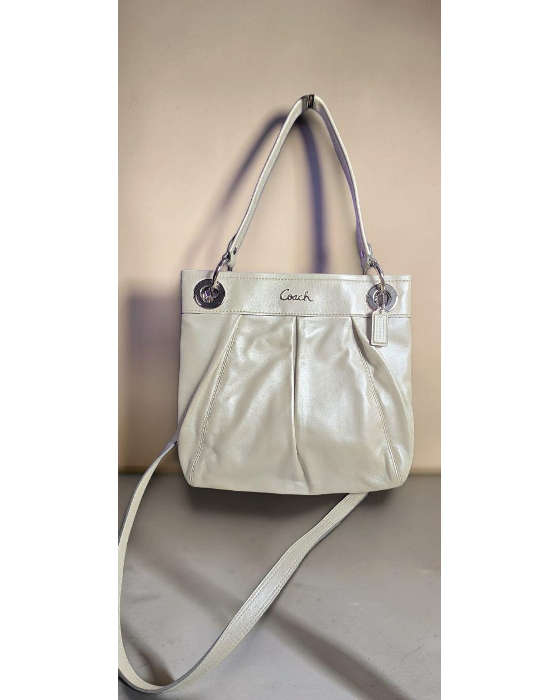 Coach Ashley Pleated Leather Crossbody and Wallet Set