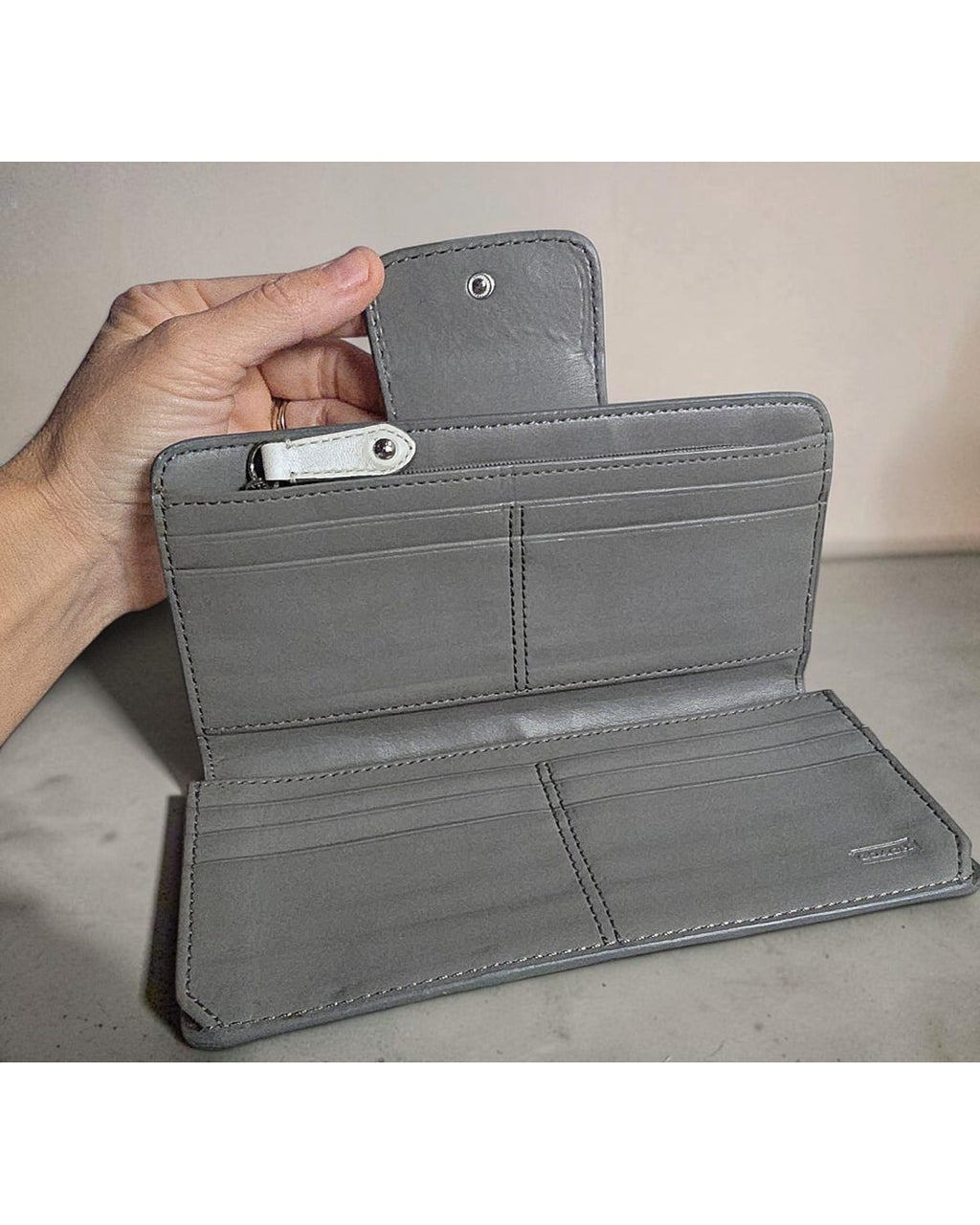 Coach Pleated Continental Wallet