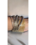 Multi-Strand Mesh Statement Bracelet