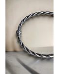 Brighton Twisted Cable Crystal Accent Cuff Bracelet