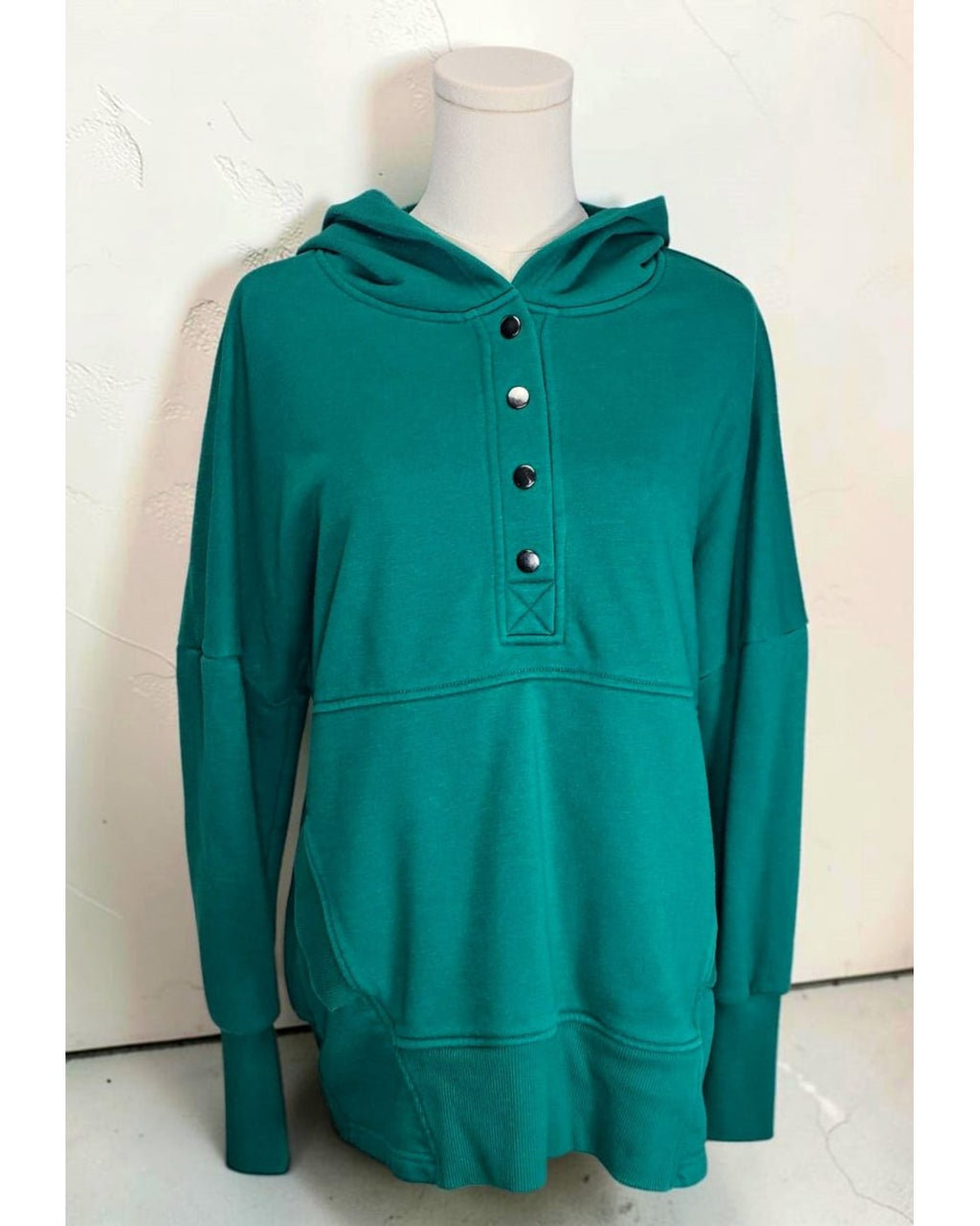 ZENANA Snap-Front Fleece Hoodie