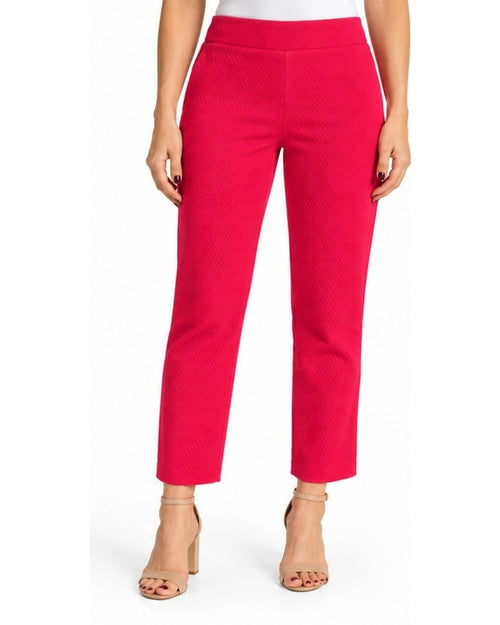 Pink chico's Textured Ankle Trousers, size 1.5