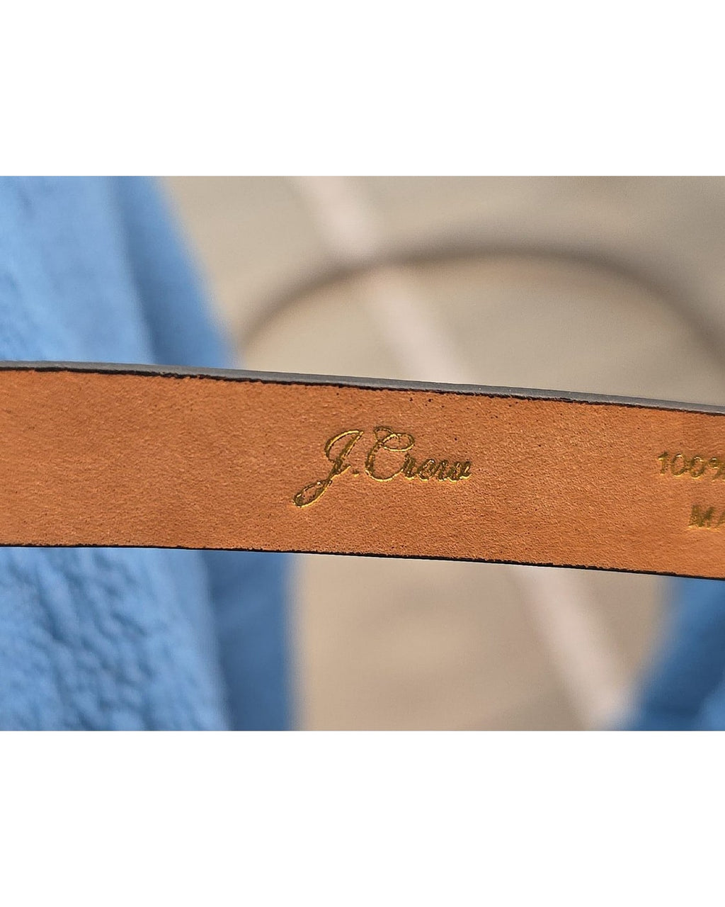 J.Crew Leopard Calf Hair Skinny Belt - Style# L3619