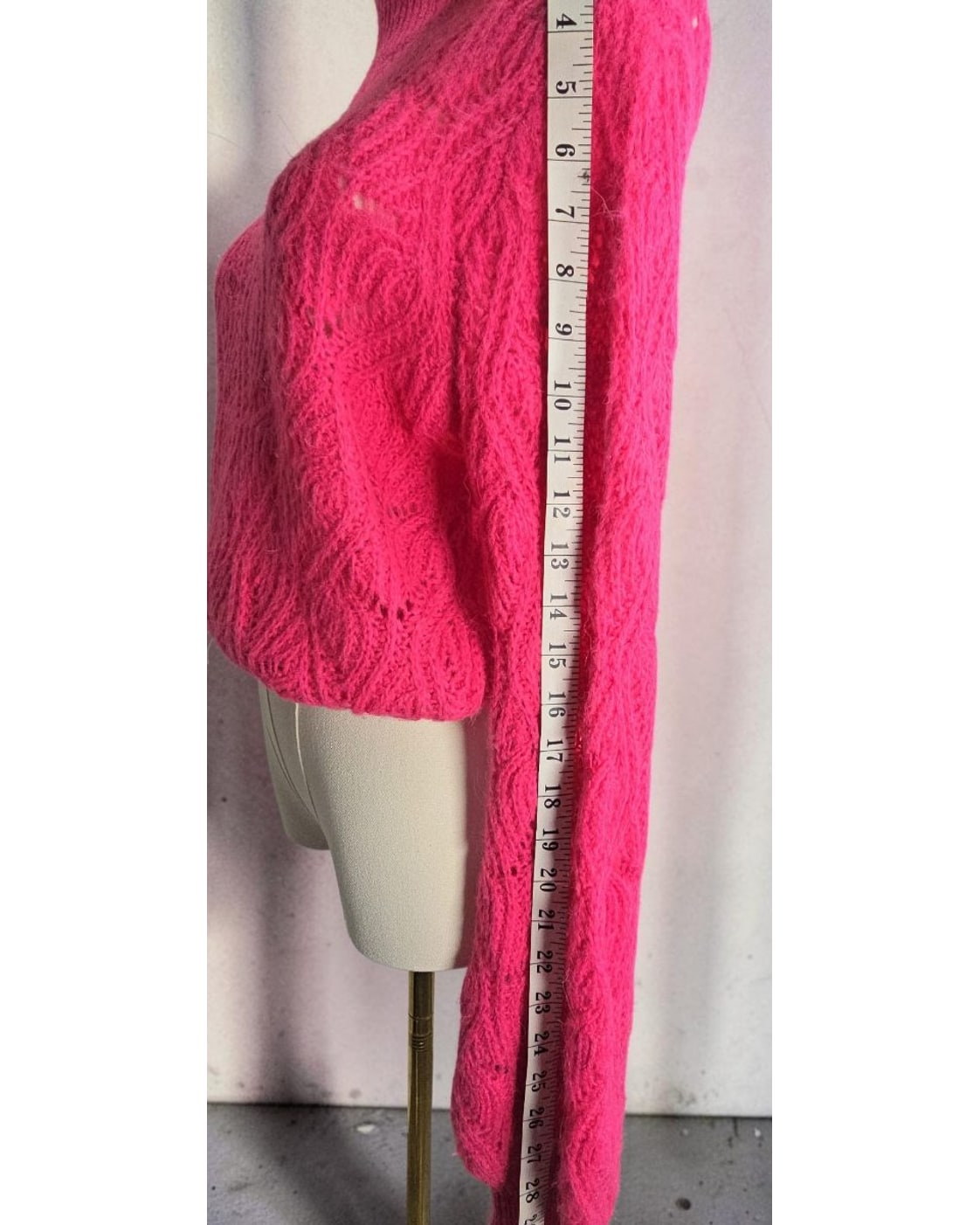 Pointelle Mock-Neck Sweater