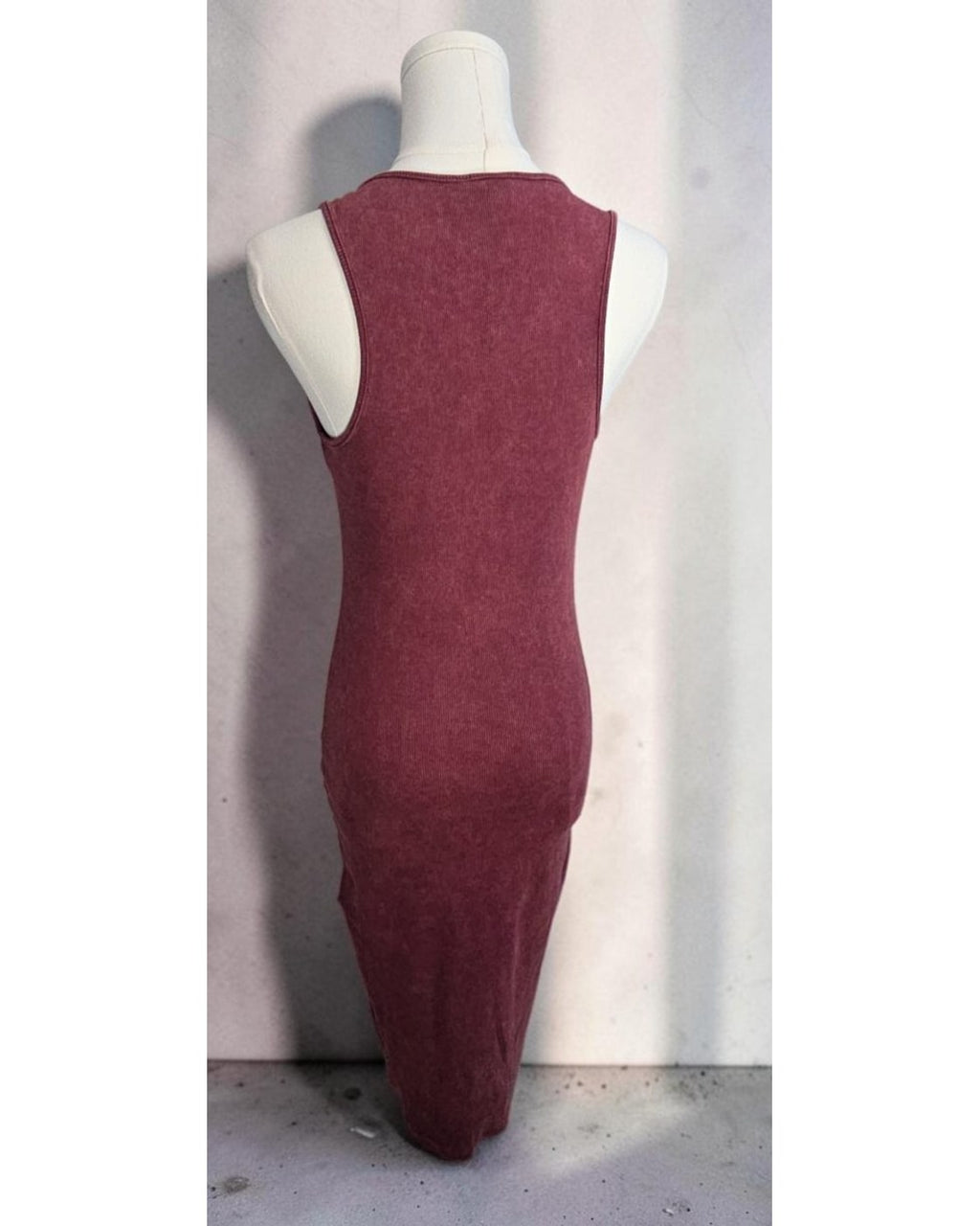 FOREVER 21 Ribbed Snap-Front Midi Dress