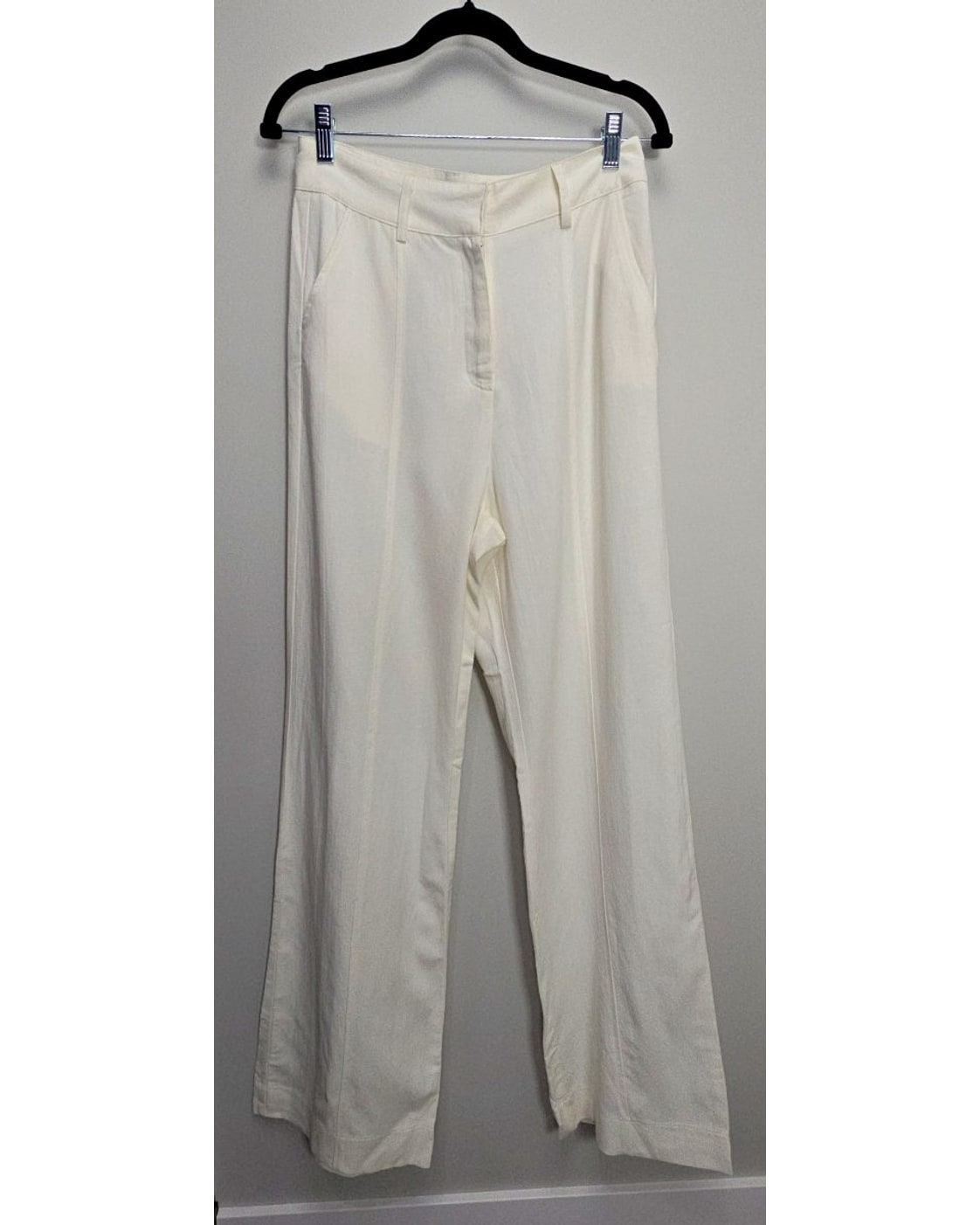 WILLIAM B Linen Blend Wide Leg Trousers - Style# 30013