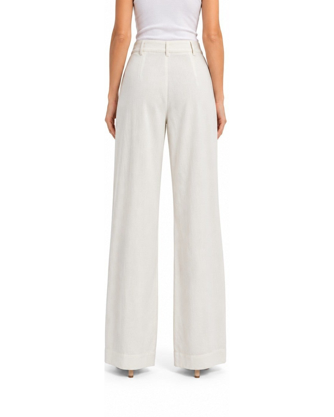 WILLIAM B Linen Blend Wide Leg Trousers - Style# 30013