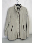 Sherpa Snap-Front Fleece Jacket With Contrast Trim