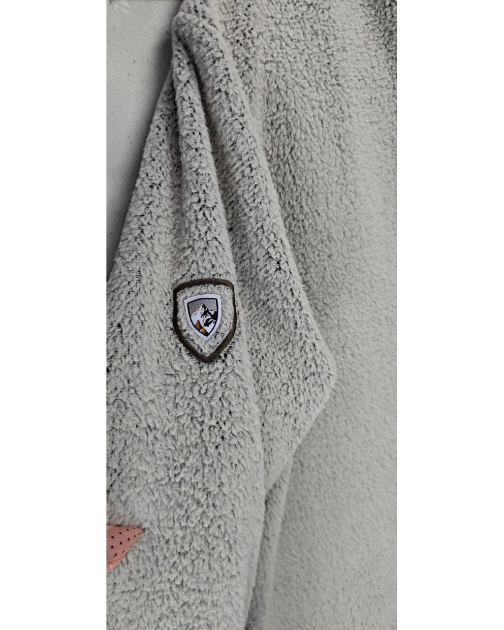 Sherpa Snap-Front Fleece Jacket With Contrast Trim