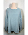 J.O.A. Exposed-Seam Oversized Knit Top