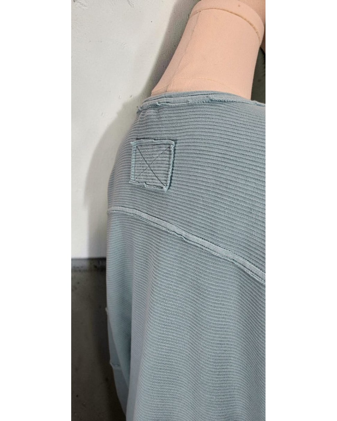 J.O.A. Exposed-Seam Oversized Knit Top