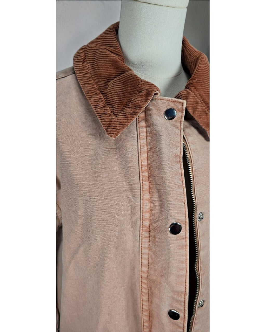OLD NAVY Corduroy-Collar Canvas Barn Jacket - Style# 766357-01-1 - NWT