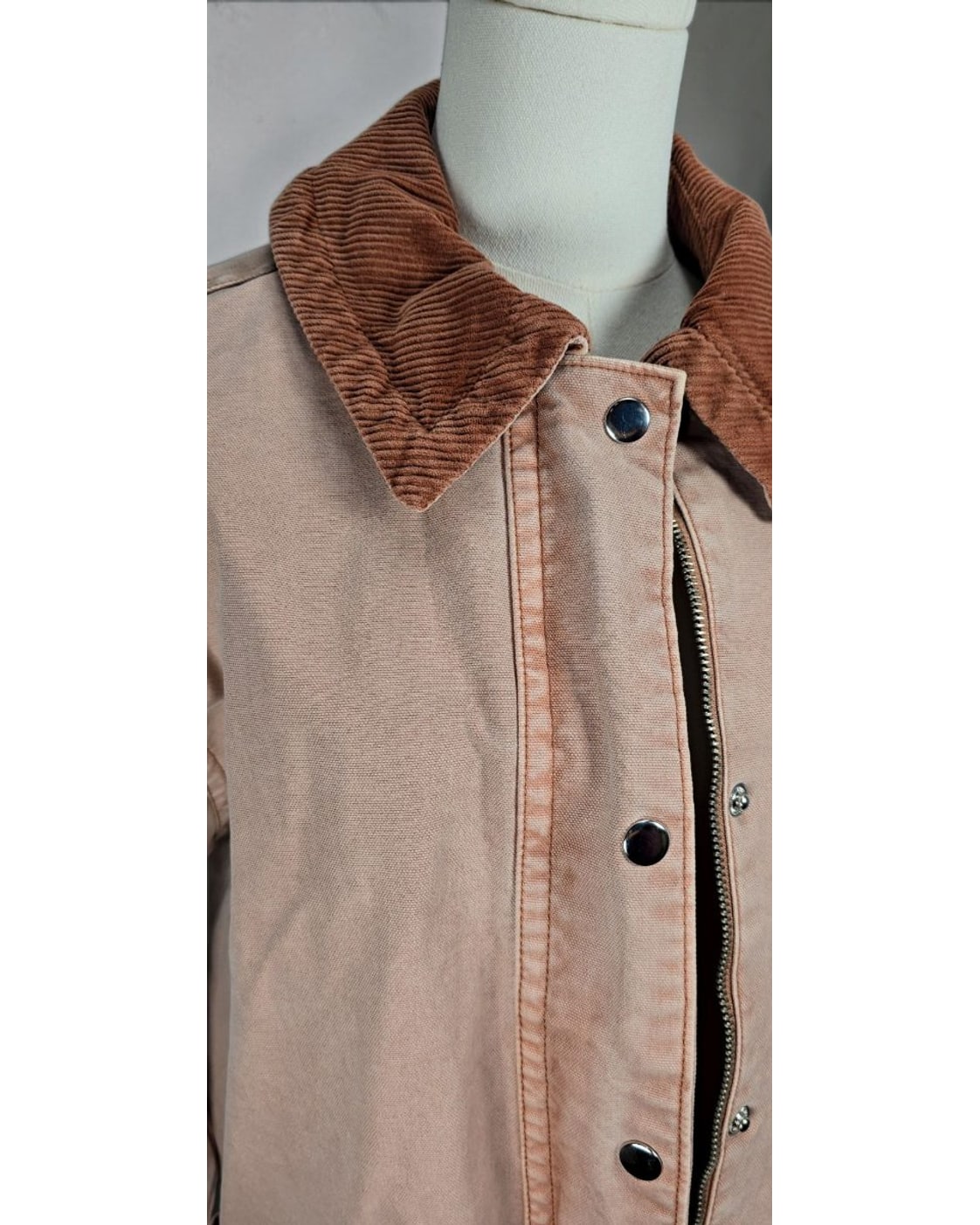 OLD NAVY Corduroy-Collar Canvas Barn Jacket - Style# 766357-01-1 - NWT