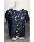 SUGAR+LIPS Floral Lace Scalloped Blouse - Style# STT14751