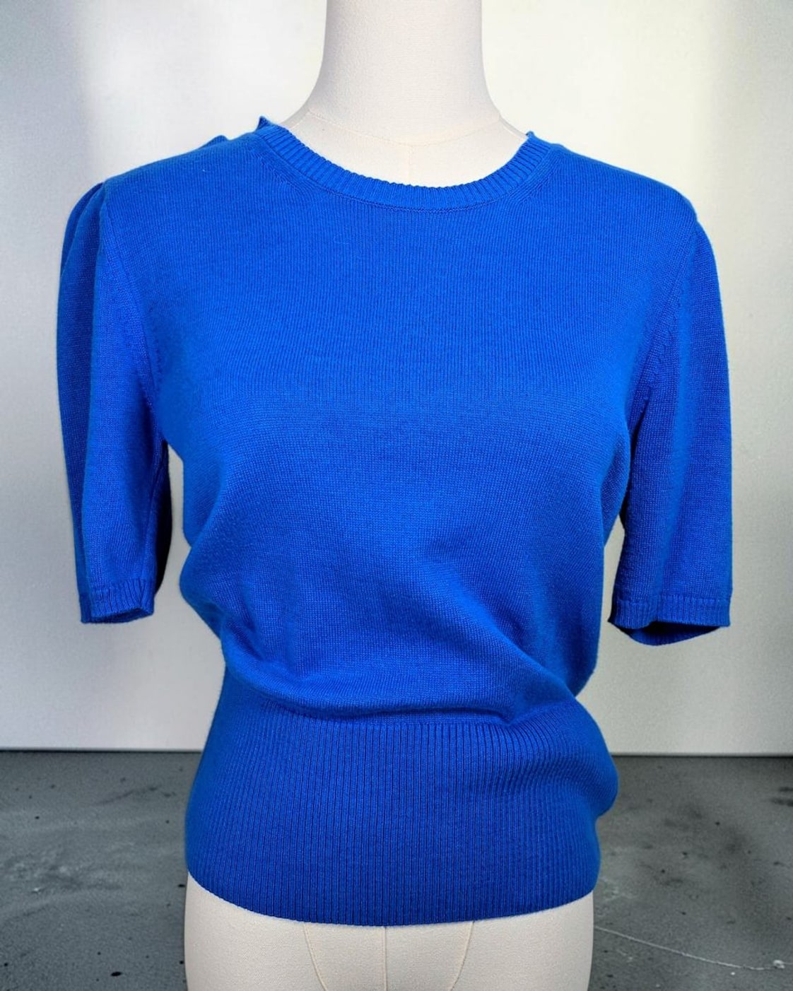 kettlewell Short-Sleeve Cotton Cashmere Sweater