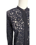 J.CREW Floral Lace Button-Up Top