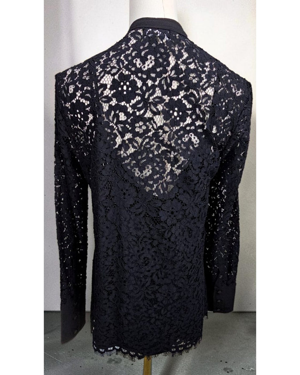J.CREW Floral Lace Button-Up Top
