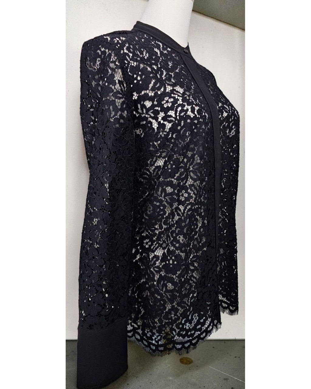 J.CREW Floral Lace Button-Up Top