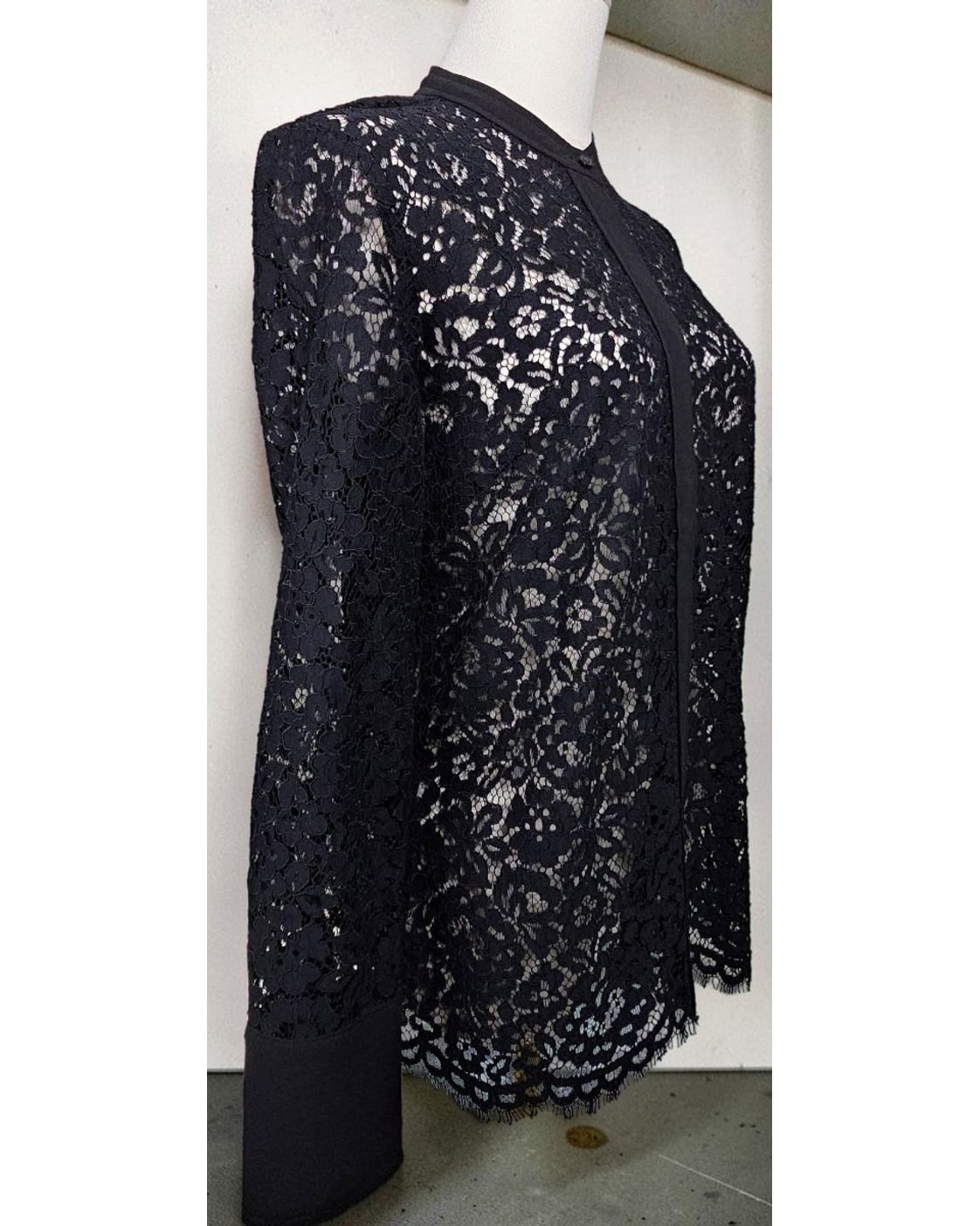 J.CREW Floral Lace Button-Up Top