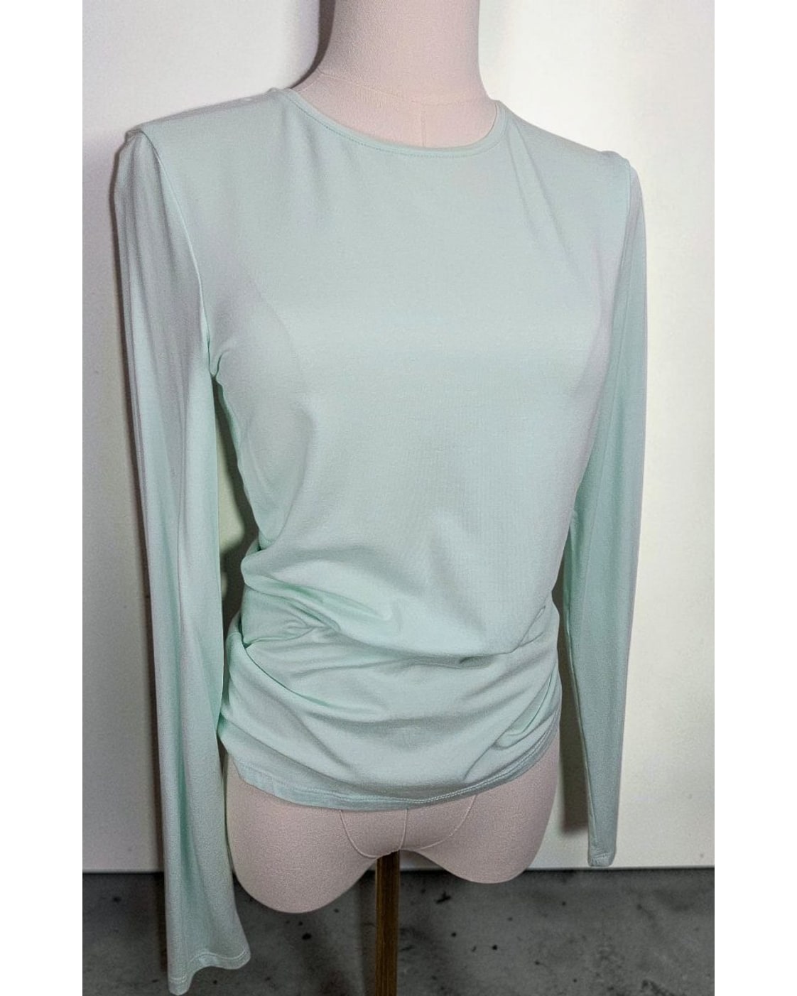 kettlewell Ruched Long-Sleeve Knit Top