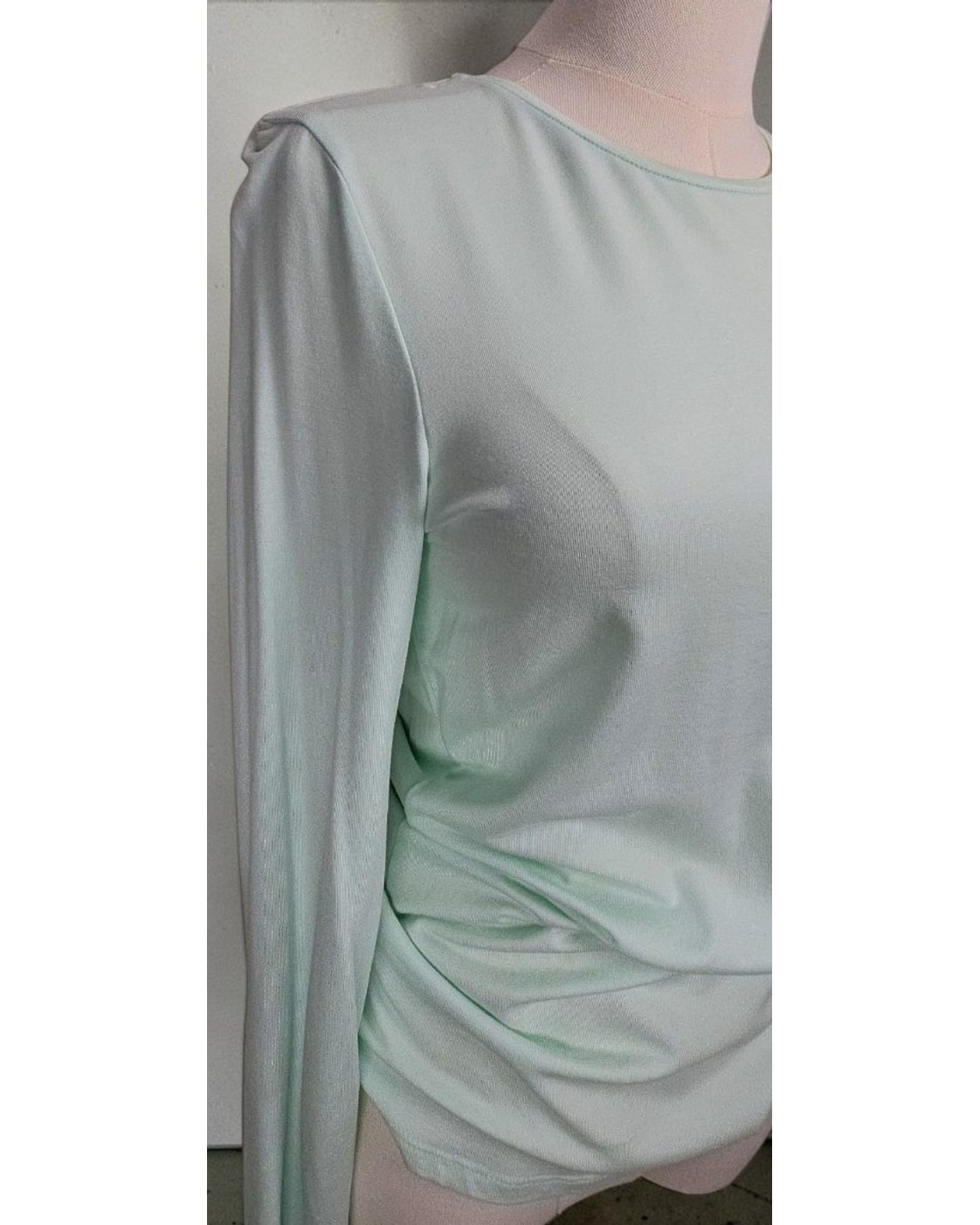 kettlewell Ruched Long-Sleeve Knit Top