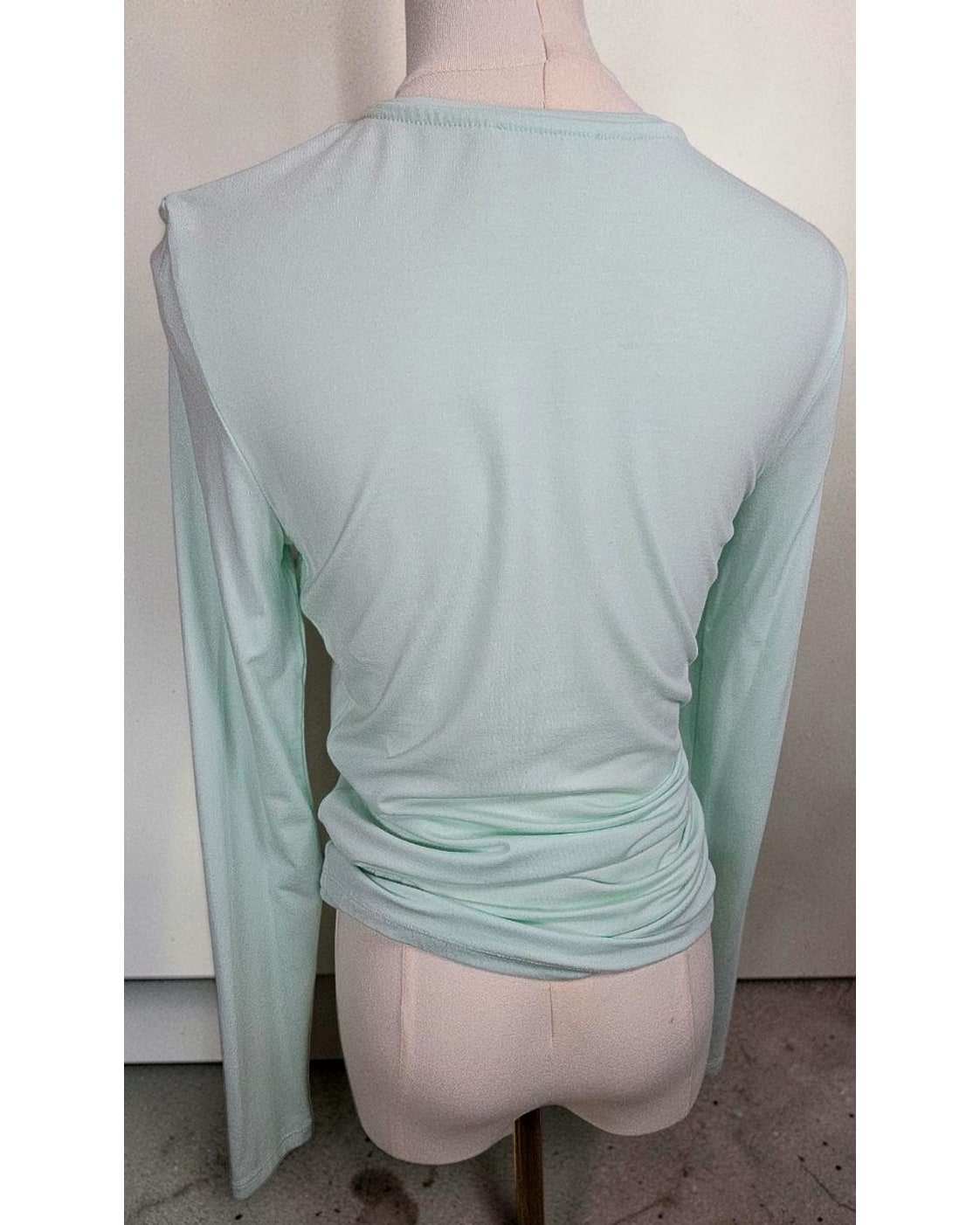 kettlewell Ruched Long-Sleeve Knit Top