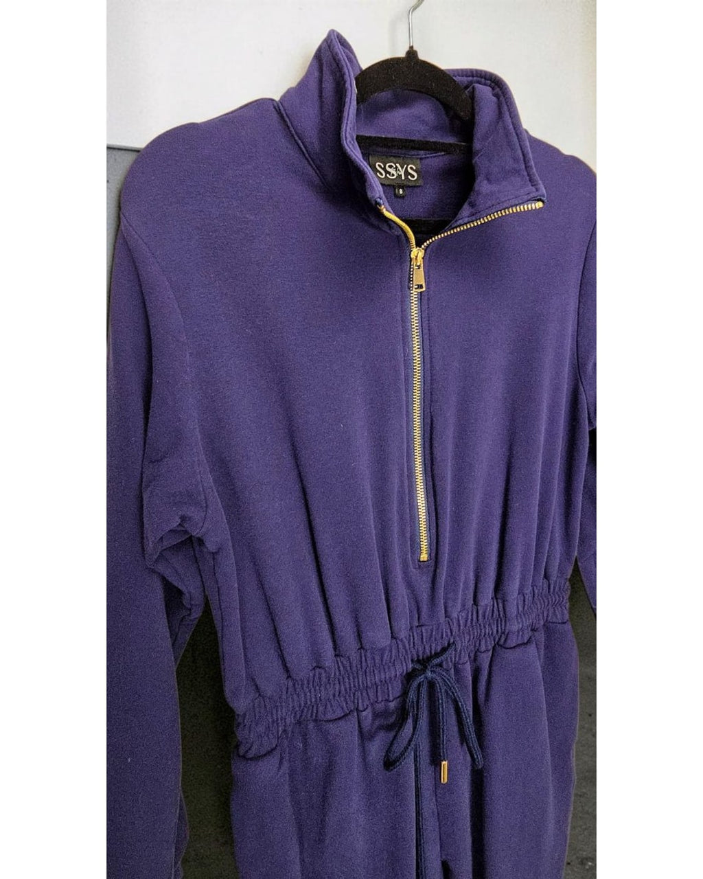 SSYS Half-Zip Drawstring Jumpsuit
