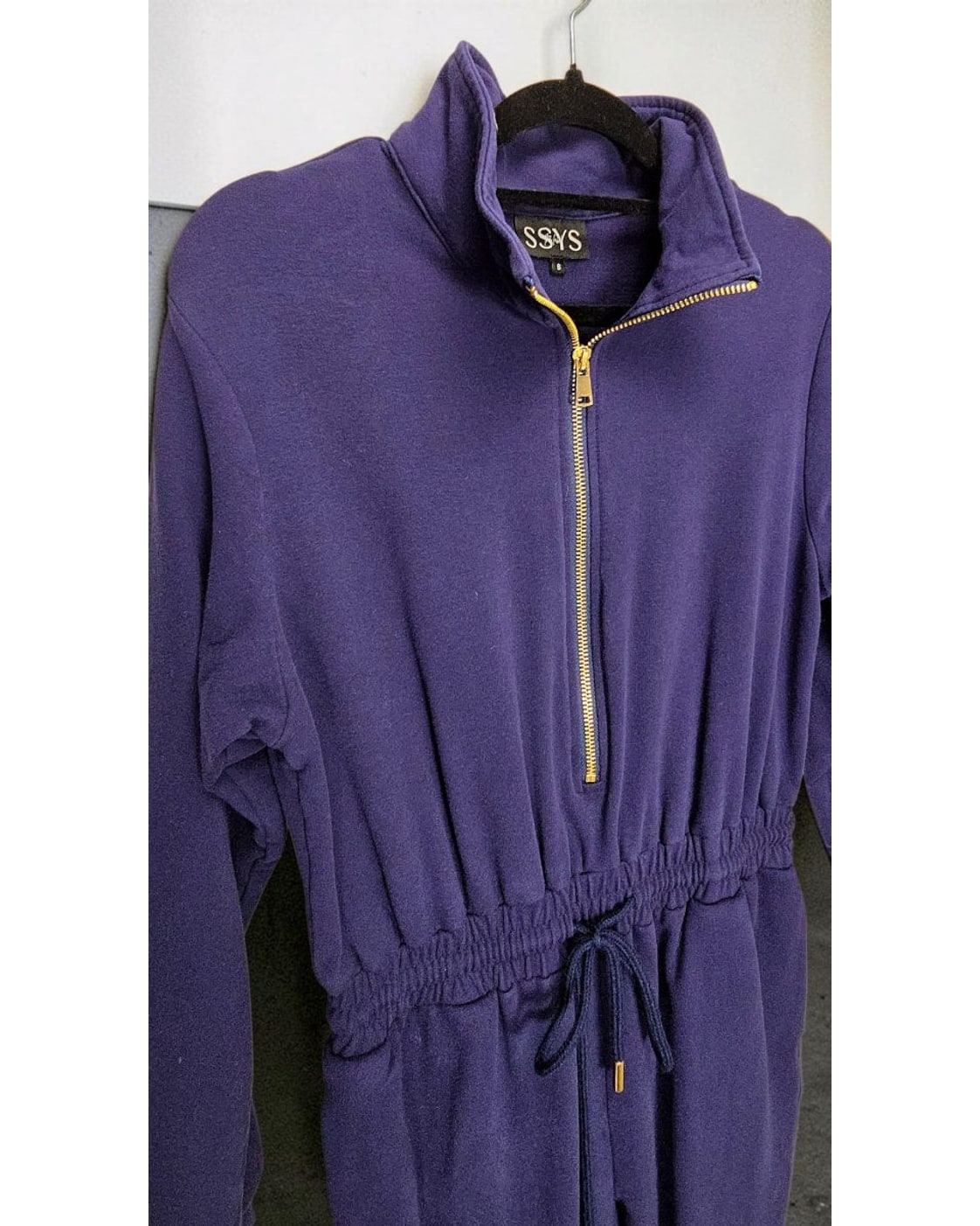 SSYS Half-Zip Drawstring Jumpsuit