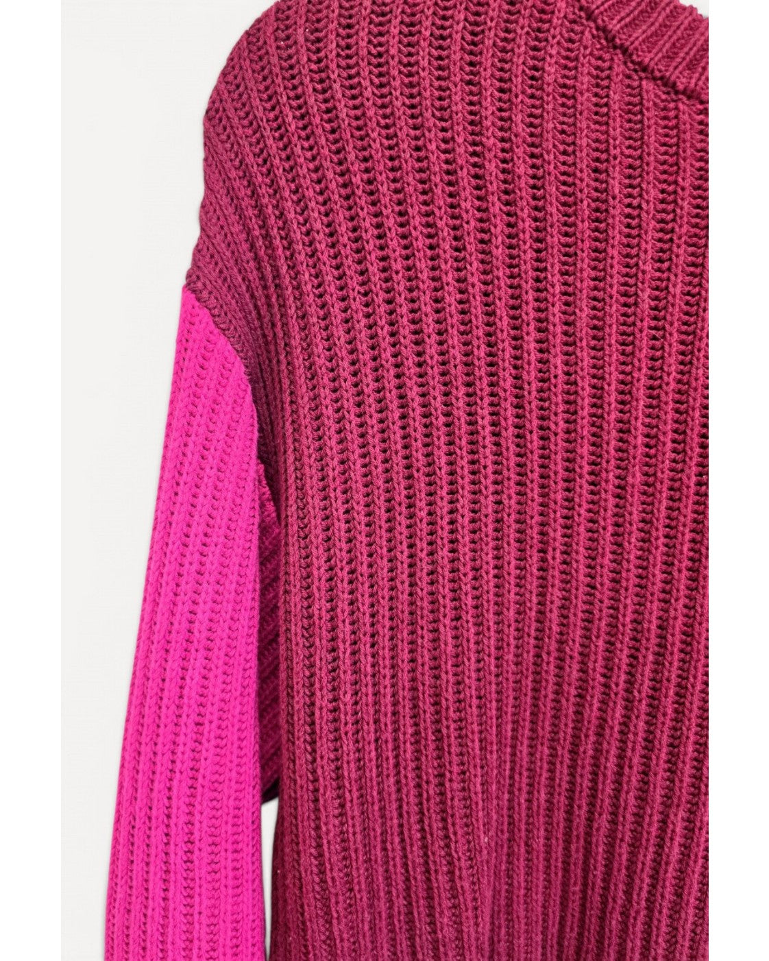 Pink A New Day Cropped Colorblock Crewneck Sweater, size XS – photo 5